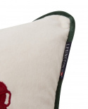 Holiday Car Organic Cotton Velvet kuddfodral - white/red multi