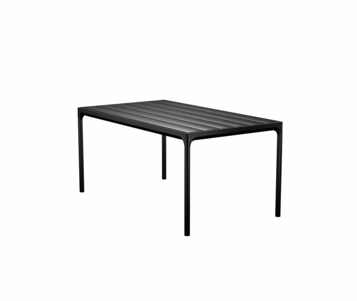 FOUR matbord 160x90 cm - black/black i gruppen Utemöbler / Material / Aluminiummöbler / Matbord - Aluminiummöbler hos Sommarboden i Höllviken AB (12402-2424)