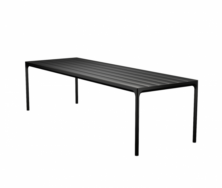FOUR matbord 270x90 cm - black/black i gruppen Utemöbler / Material / Aluminiummöbler / Matbord - Aluminiummöbler hos Sommarboden i Höllviken AB (12404-2424)