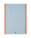 Striped cotton kökshandduk - blue/white