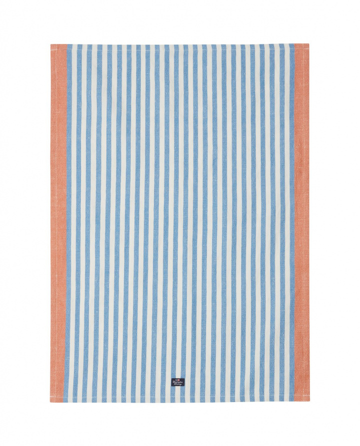 Striped cotton kökshandduk - blue/white i gruppen Inredning / Kök & Dukning / Kökstextilier hos Sommarboden i Höllviken AB (12423006-5600)