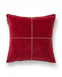 Wrapped Velvet kuddfodral - red/beige