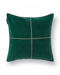 Wrapped Velvet kuddfodral - green/beige