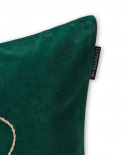 Wrapped Velvet kuddfodral - green/beige