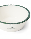 Holidays Stoneware skål - white/green