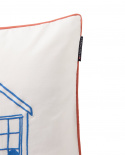 Beach House kuddfodral - white/blue/coral