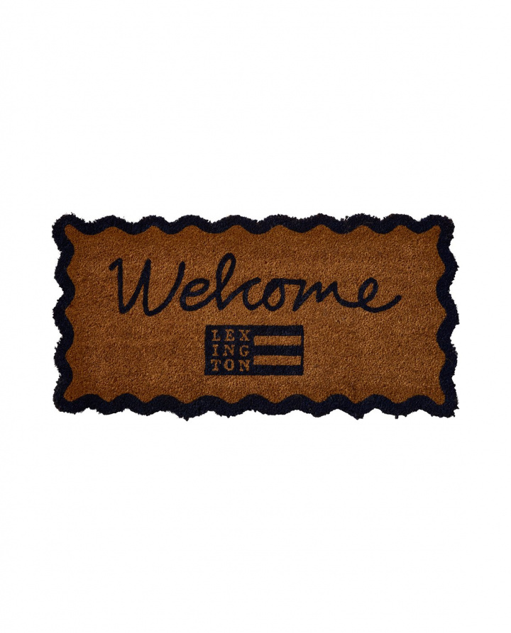 Welcome dörrmatta - natural/blue i gruppen Inredning / Textilier / Mattor hos Sommarboden i Höllviken AB (12528009-2201)