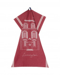 House Cotton kökshandduk - red/white