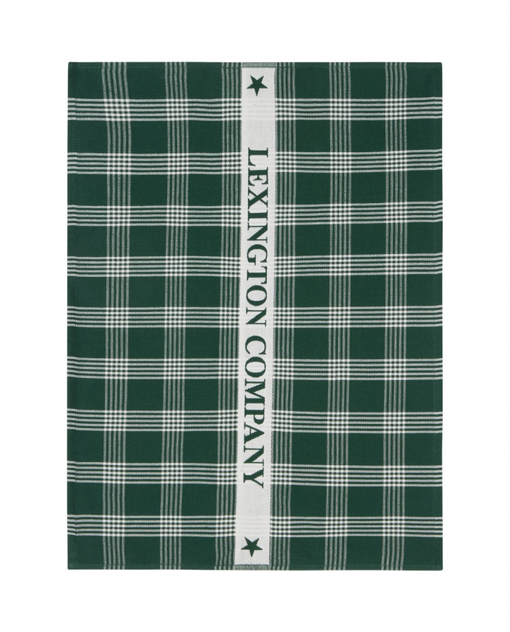 Terry Cotton kökshandduk - green/white i gruppen Inredning / Kök & Dukning / Kökstextilier hos Sommarboden i Höllviken AB (12543013-8550)