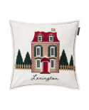 House Velvet kuddfodral - white/multi