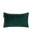 Winter House Velvet prydnadskudde - green/light beige