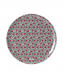 Flower bricka Ø 38 cm - red/green/white