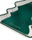 Tree fat i stengods - green/white