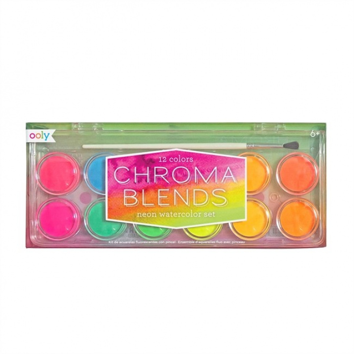 Chroma Blends vattenfärger - neon i gruppen Leksaker / Pussel & Pyssel hos Sommarboden i Höllviken AB (126-009)