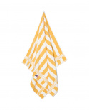 Block Striped strandhandduk - yellow/white