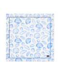 Shell Cotton servett - white/blue