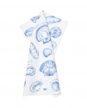 Shell kökshandduk - white/blue