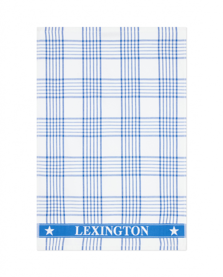 Rutig kökshandduk - white/blue i gruppen Inredning / Kök & Dukning / Kökstextilier hos Sommarboden i Höllviken AB (12623010-1600)
