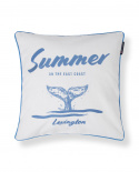 Summer Whale kuddfodral - white/blue