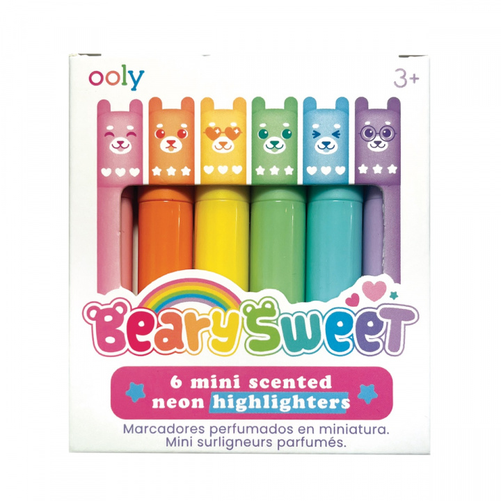 Beary Sweet mini överstrykningspennor, med doft - multi i gruppen Leksaker / Leksaker / 7 år & uppåt hos Sommarboden i Höllviken AB (130-117)