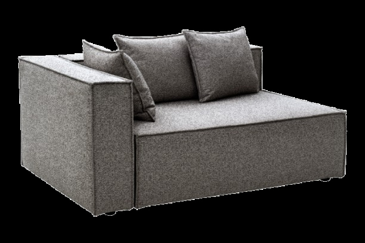 Muki avslutsmodul Höger - smokey grey i gruppen Utemöbler / Loungemöbler / Loungemoduler / Avslutsdelar - Loungemoduler hos Sommarboden i Höllviken AB (1305R-781)