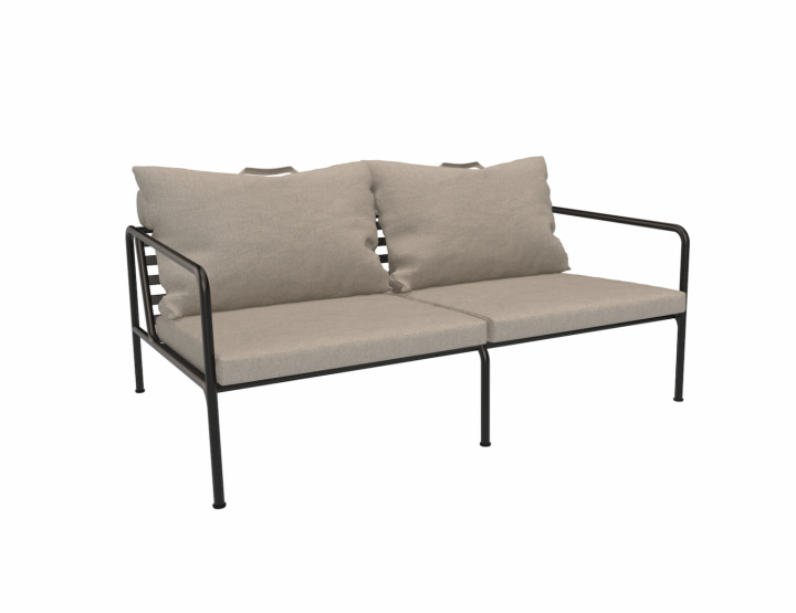 AVON 2-sits soffa - ash/sunbrella heritage i gruppen Utemöbler / Material / Rostfritt stål / Lounge - Rostfritt stål hos Sommarboden i Höllviken AB (14207-9212)