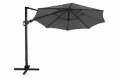 Varallo frihängande parasoll Ø 3 m - antracit/grå