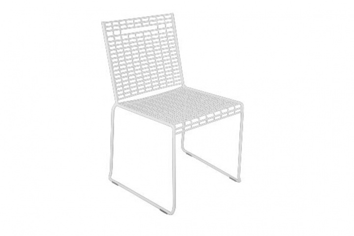 Sinarp stol - vit i gruppen Utemöbler / Material / Aluminiummöbler / Stolar - Aluminiummöbler hos Sommarboden i Höllviken AB (1451-05)