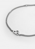 Key chain armband, small - stål