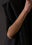 Key chain armband, small - stål