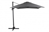 Linz frihängande parasoll 2,5x2,5 m - antracit/grå