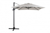 Linz frihängande parasoll 2,5x2,5 m - antracit/khaki