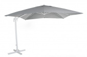 Linz frihängande parasoll 3x3 m - vit/grå