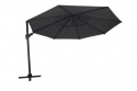 Varallo frihängande parasoll Ø 375 cm - antracit/grå