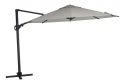 Varallo frihängande parasoll Ø 375 cm - antracit/khaki
