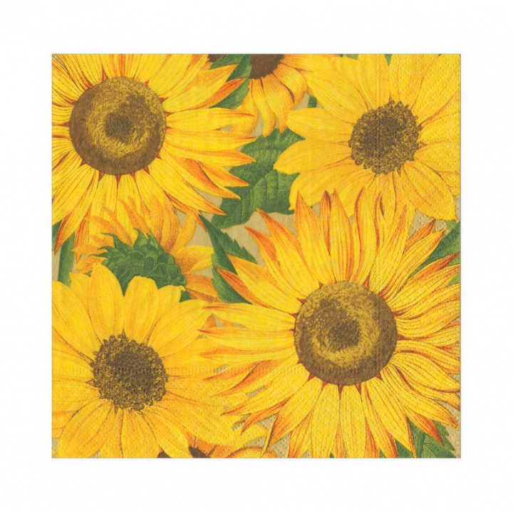 Sunflowers servetter, 20-pack i gruppen Inredning / Kök & Dukning / Servering & Servetter hos Sommarboden i Höllviken AB (16520L)