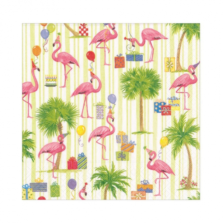 Party Flamingos servetter, 20-pack i gruppen Inredning / Kök & Dukning / Servering & Servetter hos Sommarboden i Höllviken AB (16880L)