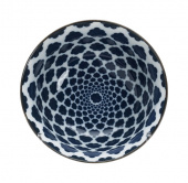 Kumo Japansk skål Ø12,8x6,5 cm - blå/vit