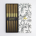 Bambu ätpinnar gift-set - white