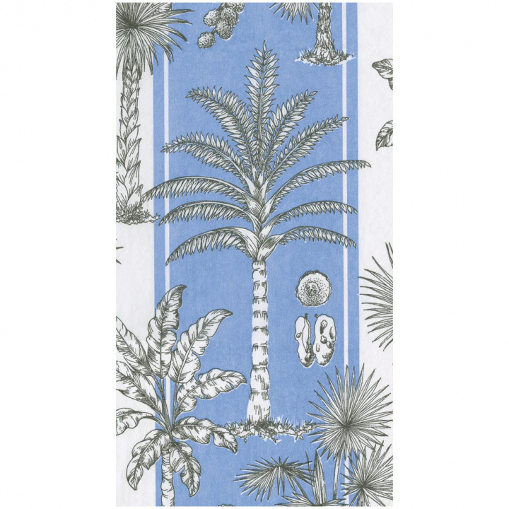 Southern Palms servetter, 15-pack - blue/white i gruppen Inredning / Kök & Dukning / Servering & Servetter hos Sommarboden i Höllviken AB (17952G)