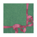 Tied With A Bow Green & Plum servetter, 20-pack
