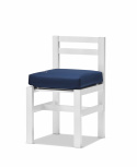 Stol aluminium - vit
