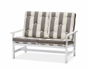 Soffa 2-sits aluminium - vit