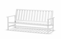 Soffa 3-sits aluminium - vit