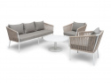 Lersund 3-sits soffa - vit/beige dyna