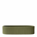 Stripe adventsljusstake - green 