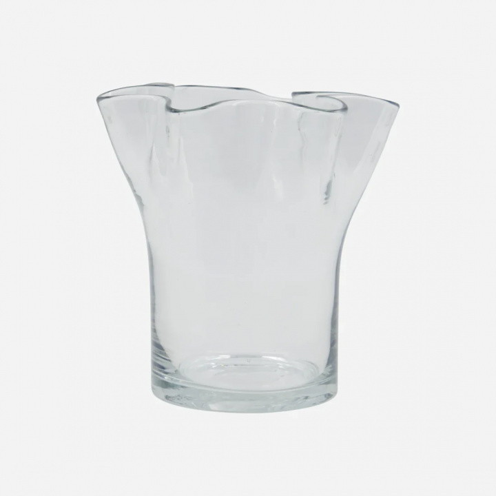 Plis vas H17 cm - clear i gruppen Inredning / Dekoration / Vaser hos Sommarboden i Höllviken AB (202109210-HD)