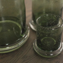 Bubble ljuslykta medium - green