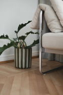 Line kruka, large - stripe green