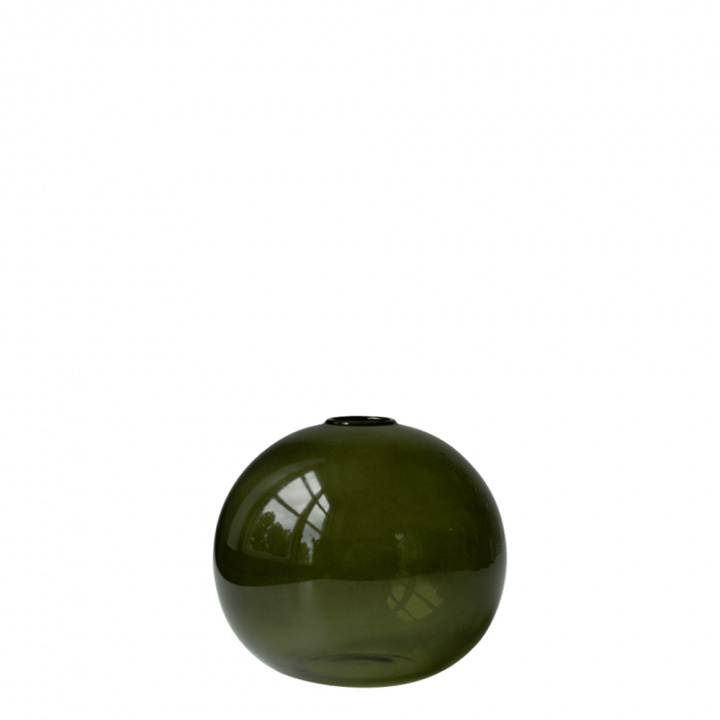 Ball vas H10 cm - green i gruppen Inredning / Dekoration / Vaser hos Sommarboden i Höllviken AB (20250901gr)